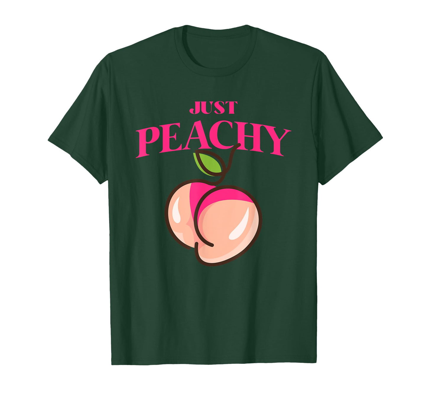 Cool Summer Fruit Retro Just Peachy & keep it Peachy Graphic T-Shirt