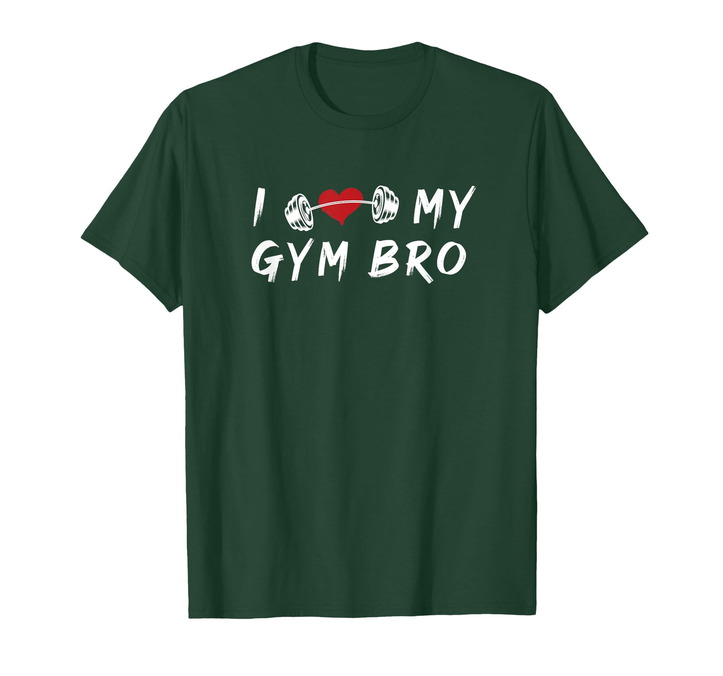 I Love My Gym Bro Fitness Workout Heart T-Shirt
