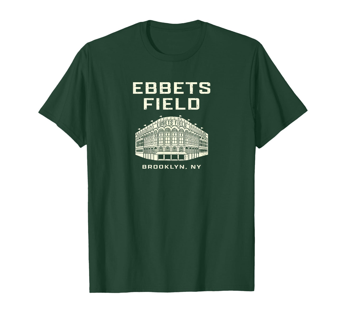 Old School Baseball Ebbets Field Brooklyn NY Retro Stadium T-Shirt