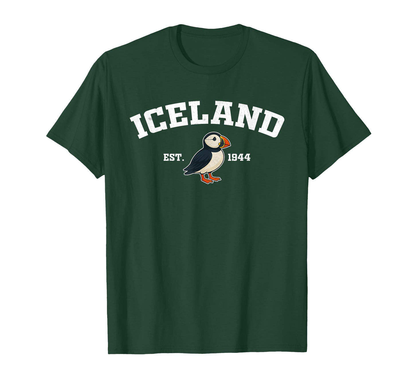 Iceland Puffin Vintage Icelandic Souvenir T-Shirt