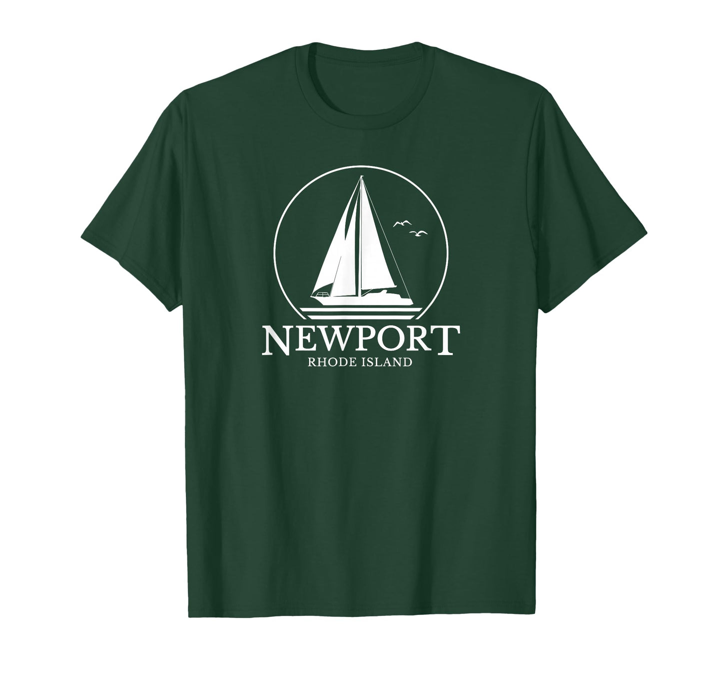 Newport Rhode Island Sail Boat Mens Womens Souvenir Sailing T-Shirt