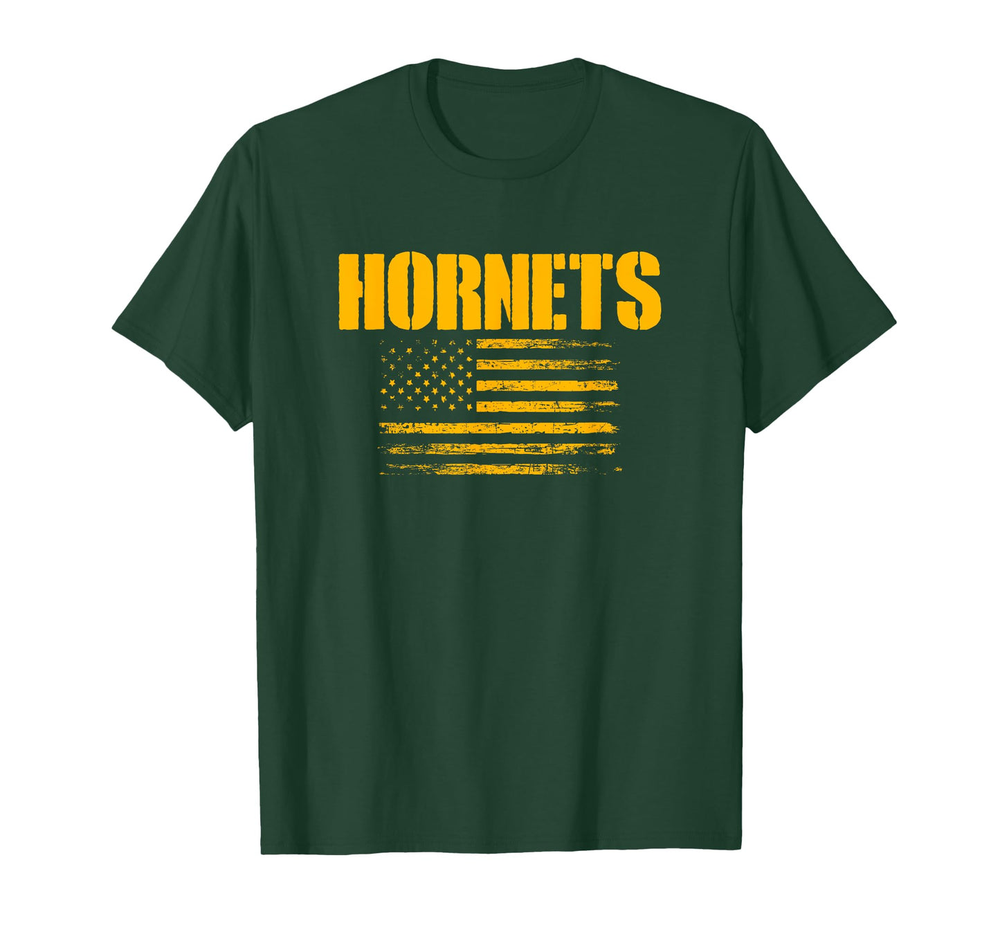 Yulee Hornets USA Flag Pride T-Shirt