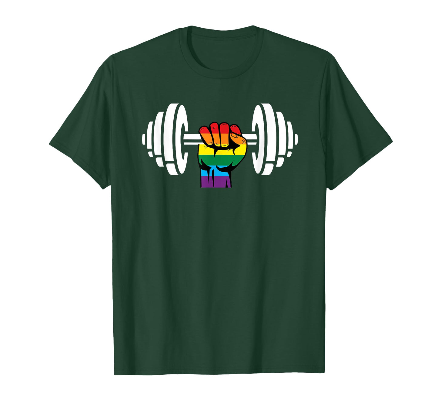 Gay Pride Gym Design Rainbow flag T-Shirt
