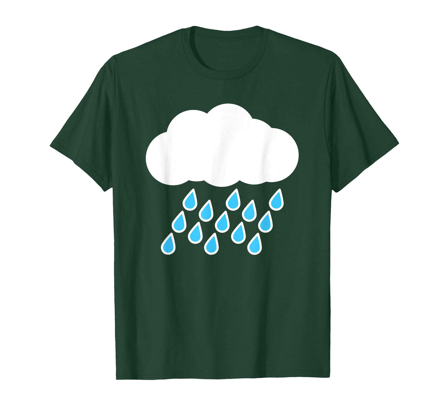 White Clouds Rain Drop Costume T-Shirt