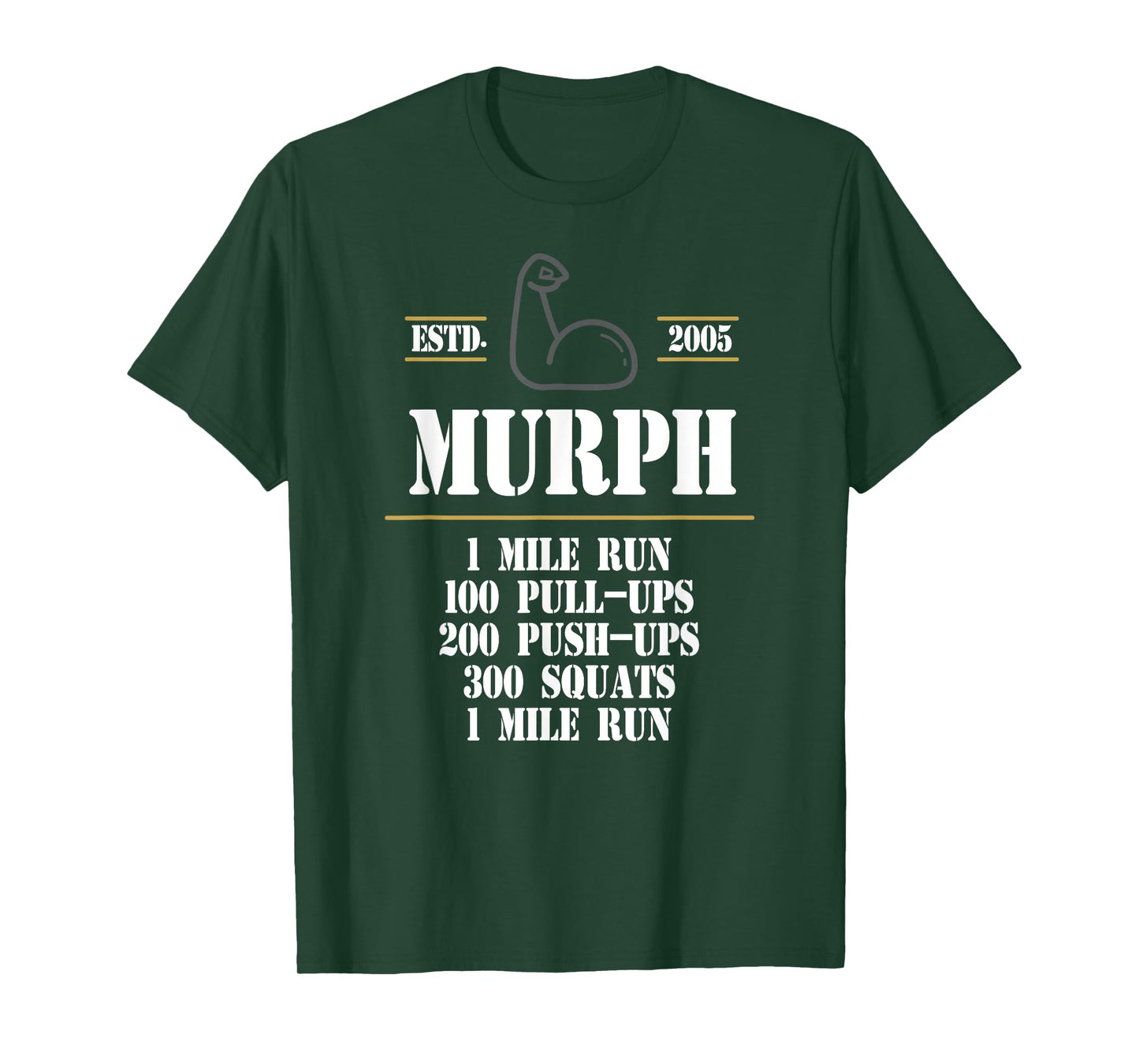 Murph Workout Exercise Challenge Patriotic WOD Gift T-Shirt T-Shirt