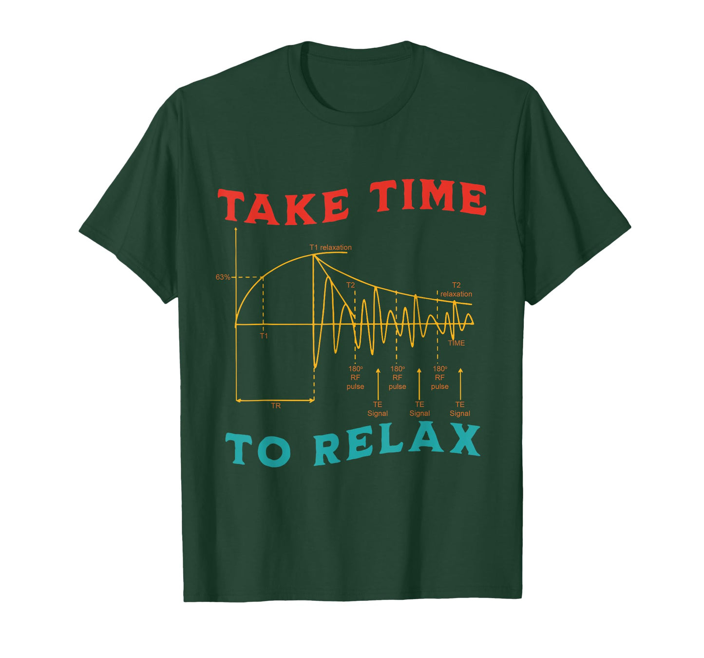 Take Time To Relax MRI Tech Parameters Vintage Design T-Shirt
