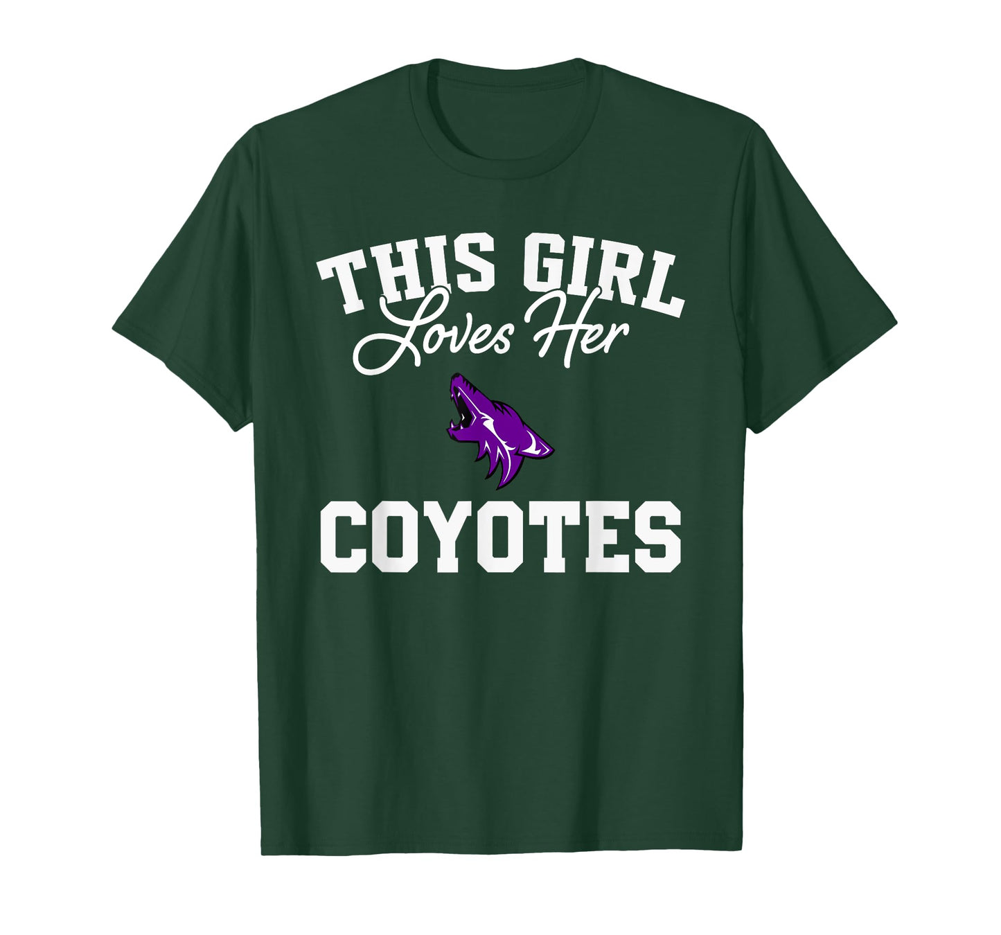 Anna Coyotes Logo This Girl Loves Her HS T-Shirt