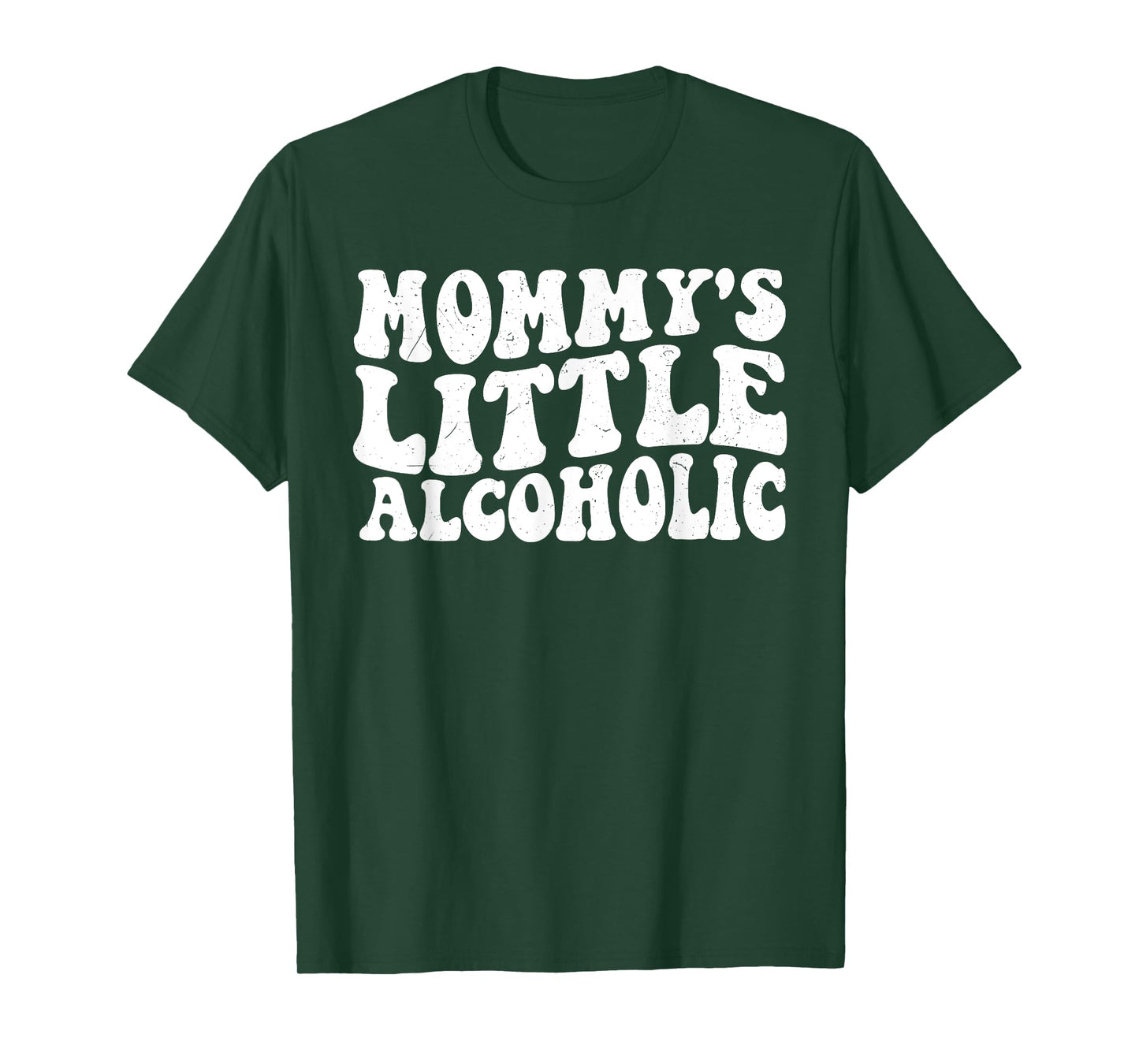 Mommy's Little Alcoholic Funny Drunk Mom Life Alcohol Joke T-Shirt
