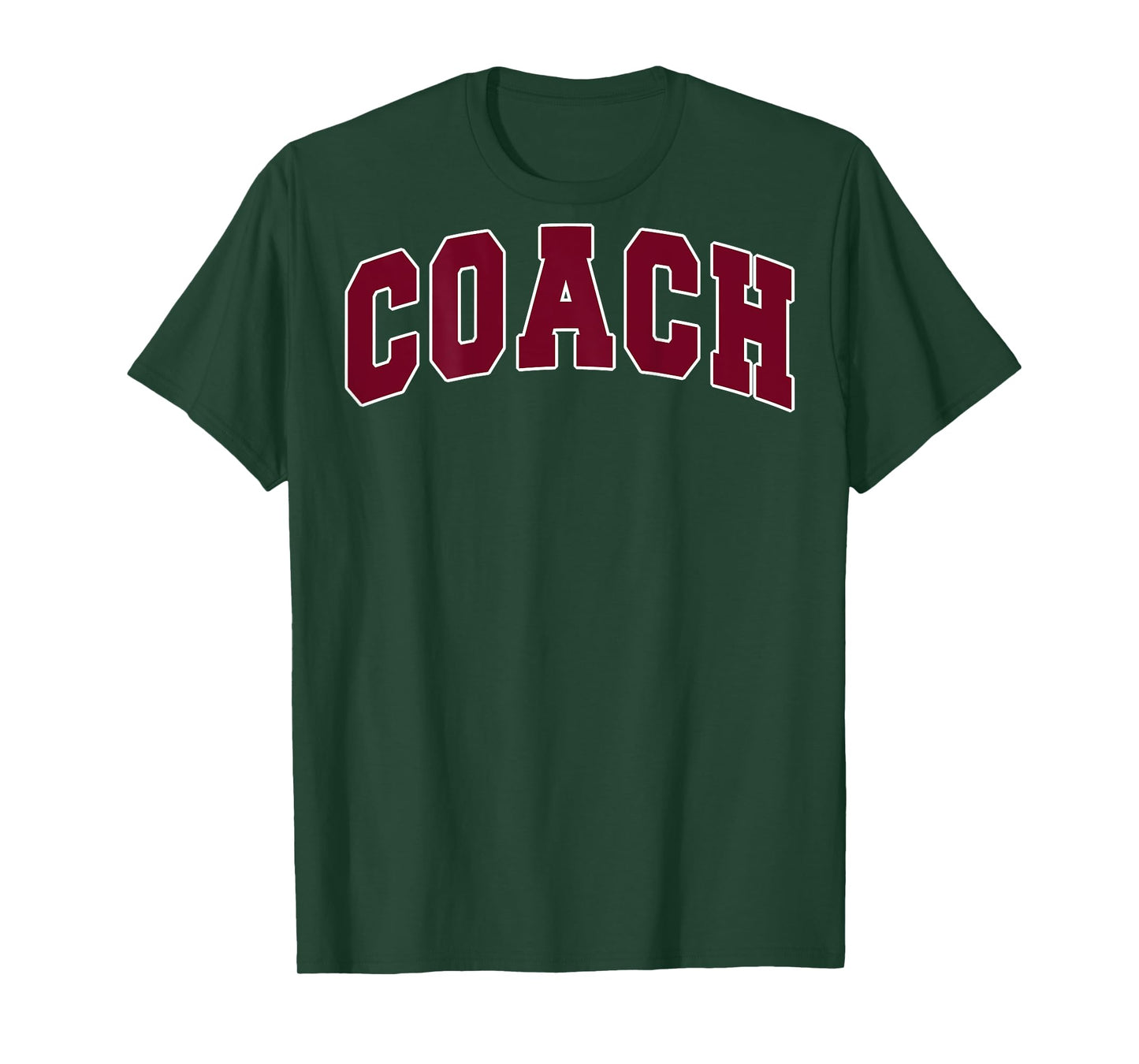 Coach Sports Trainer Vintage Varsity Team Red on the back T-Shirt
