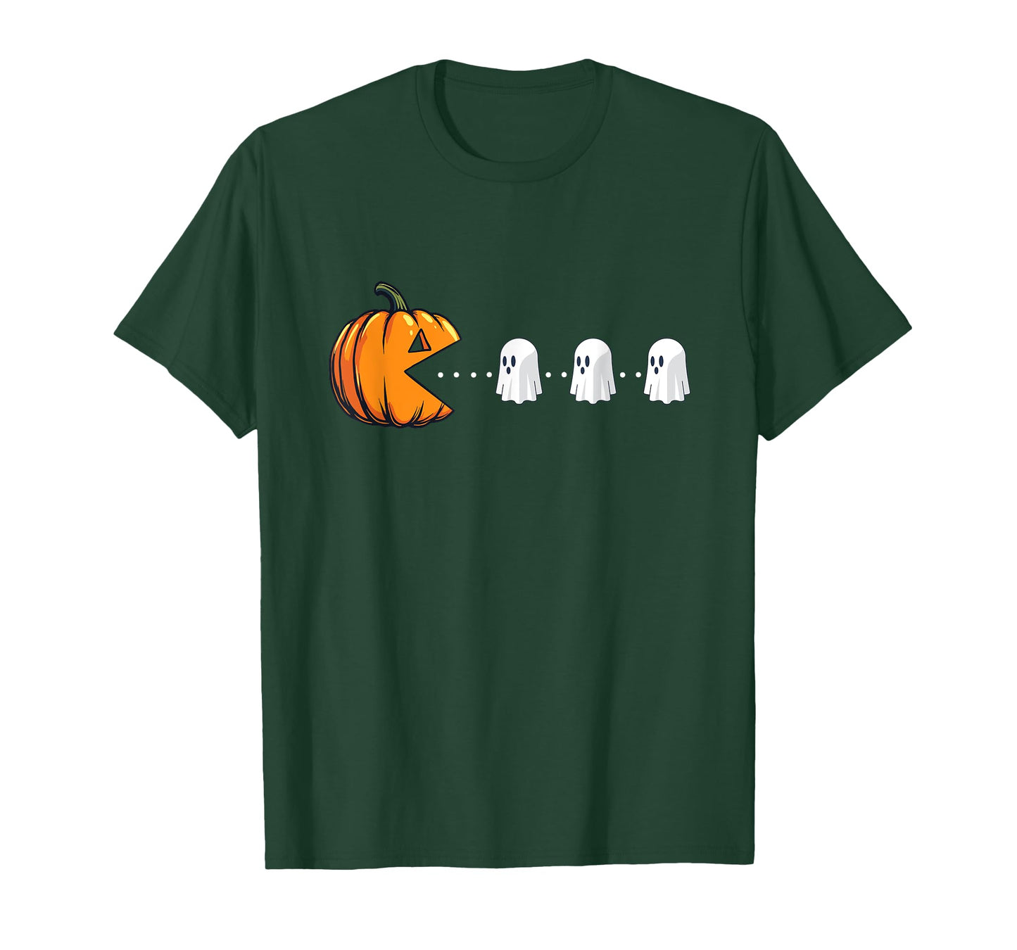 Pumpkin Eating Ghosts - Spooky Witch Halloween Ghoul T-Shirt