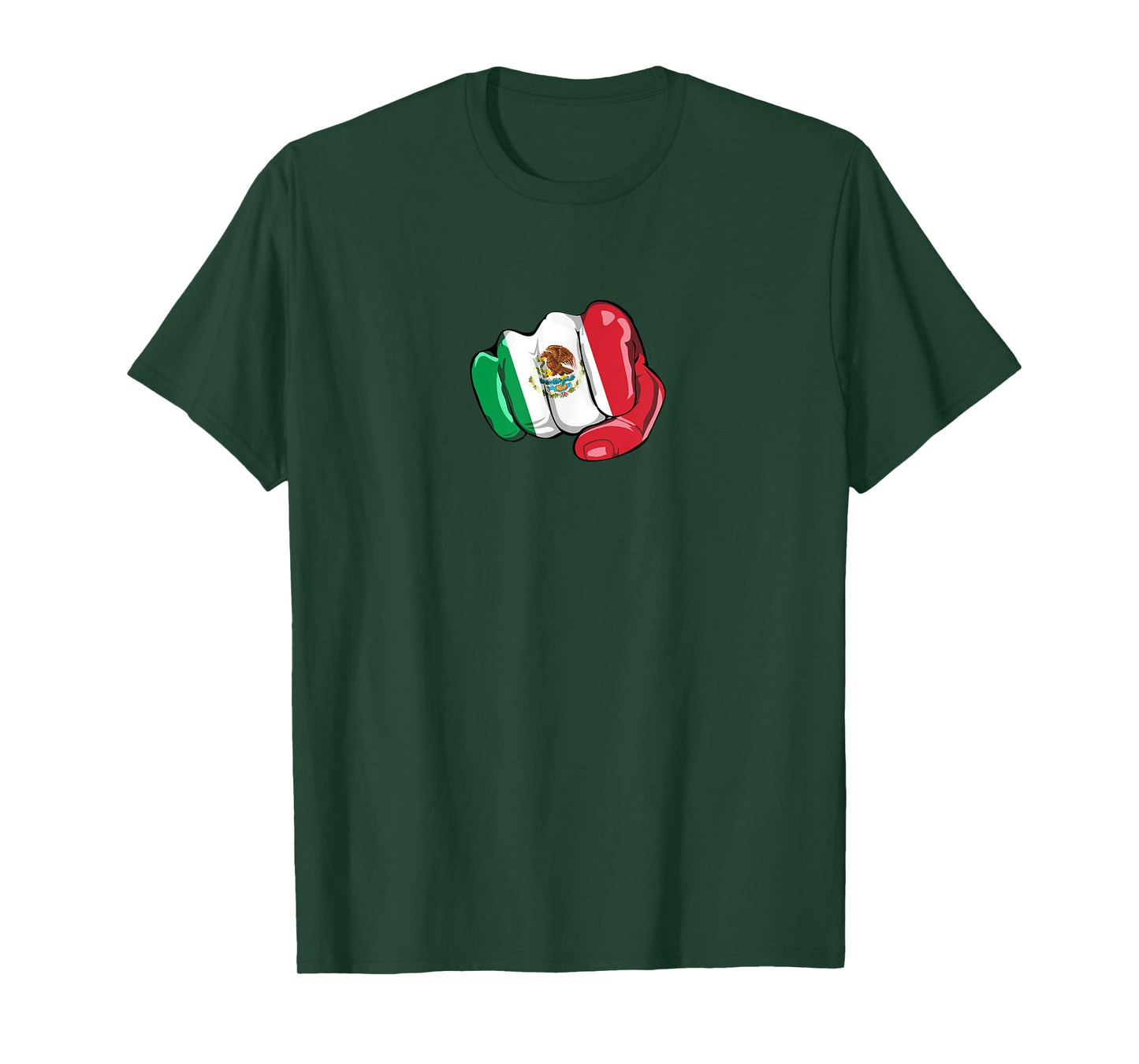 Mexican flag Respect Universal Language Hand Fist Gift T-Shirt