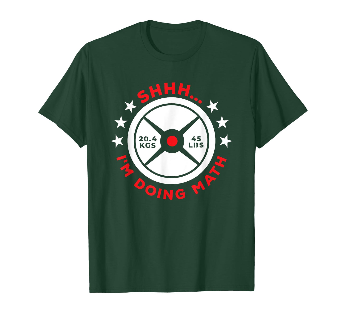 Shhh I’m Doing Math Gym Tee Power Lifter And Weight Lifter T-Shirt
