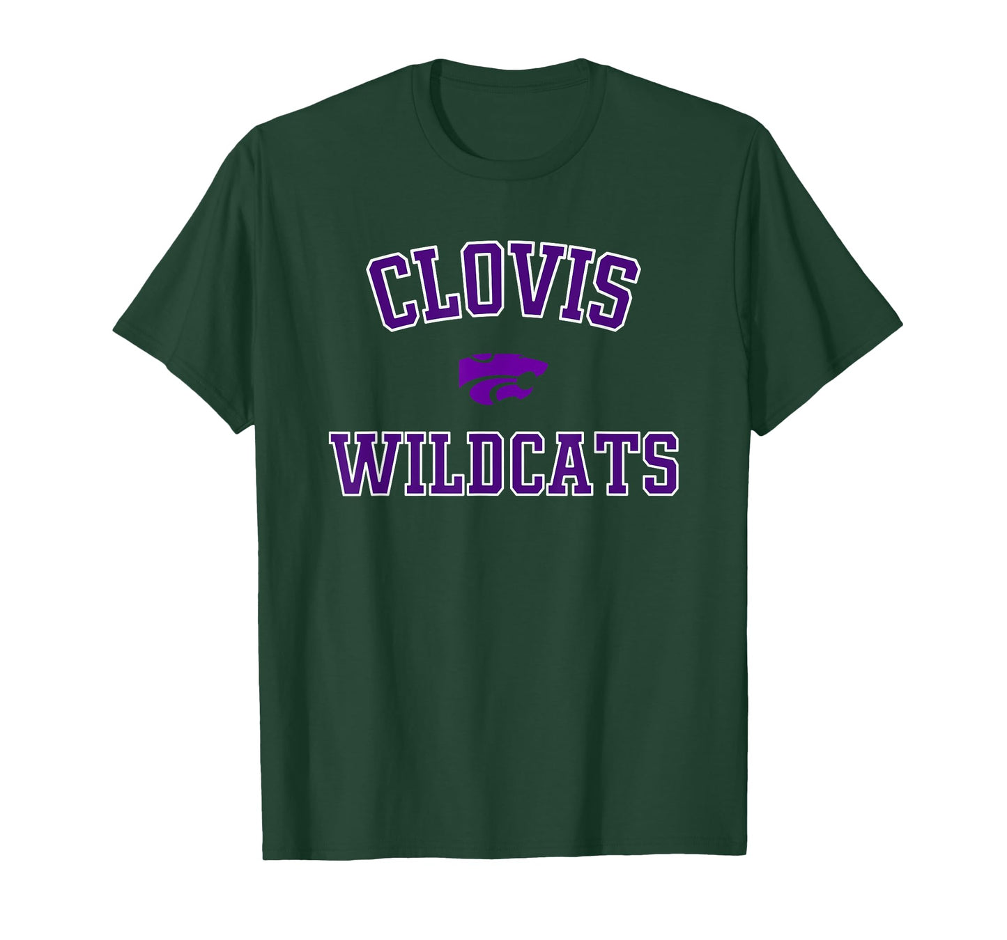 Clovis Wildcats Logo Varsity HS T-Shirt