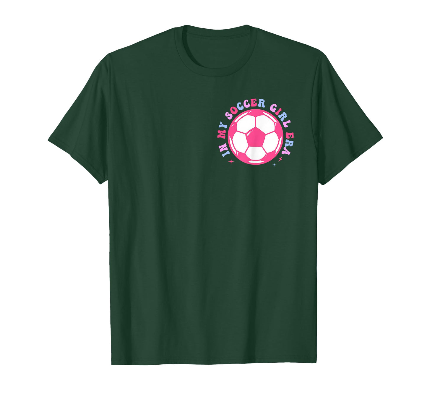 In My Soccer Girl Era Retro Groovy Soccer Girl 2 Sided T-Shirt
