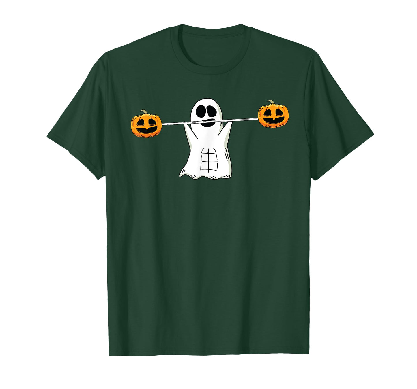 Ghost Lifting Halloween Funny Work-out Gym Fitness T-Shirt