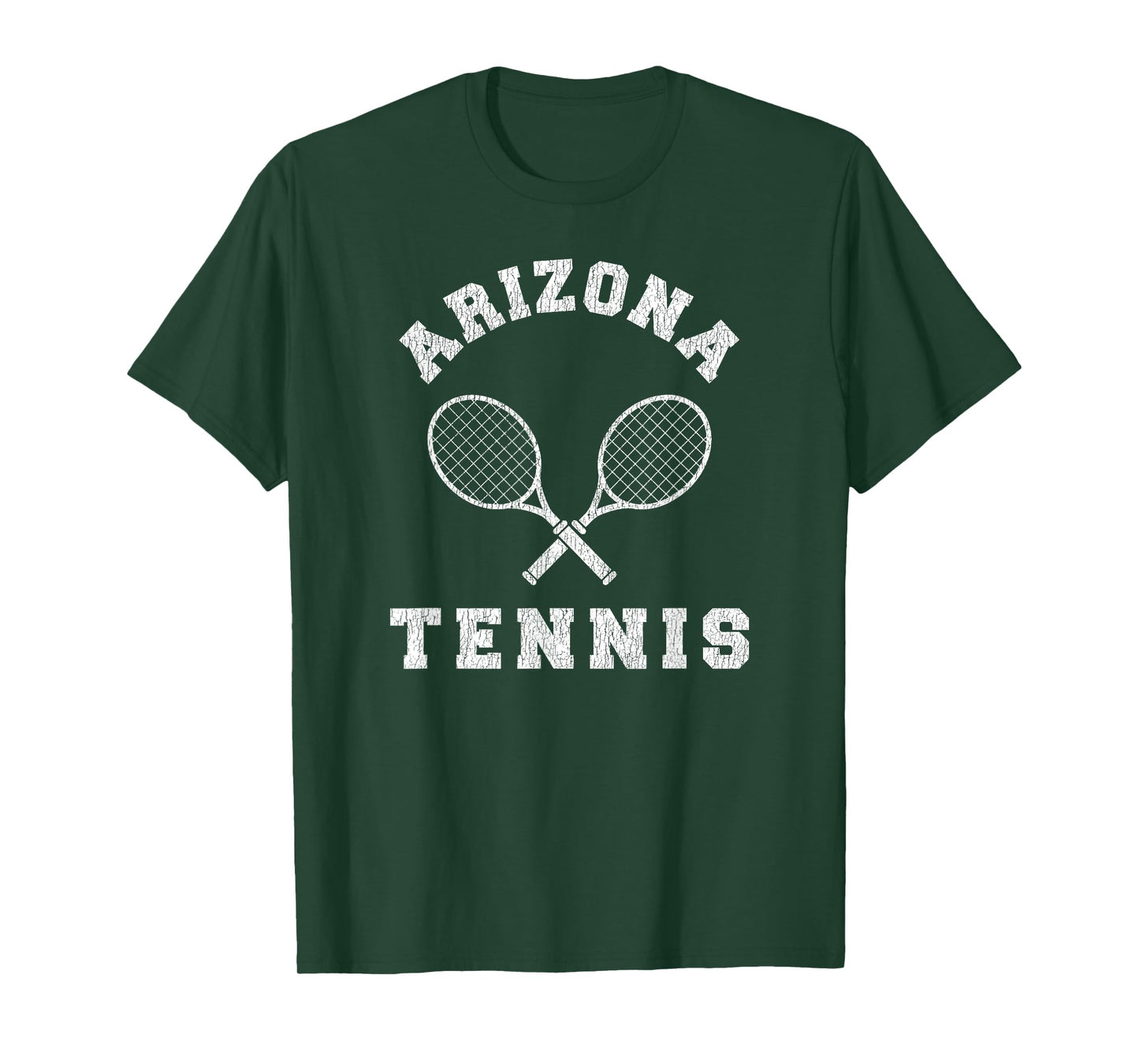 Arizona Vintage Tennis Team Distressed Retro 90s Vibe Racket T-Shirt