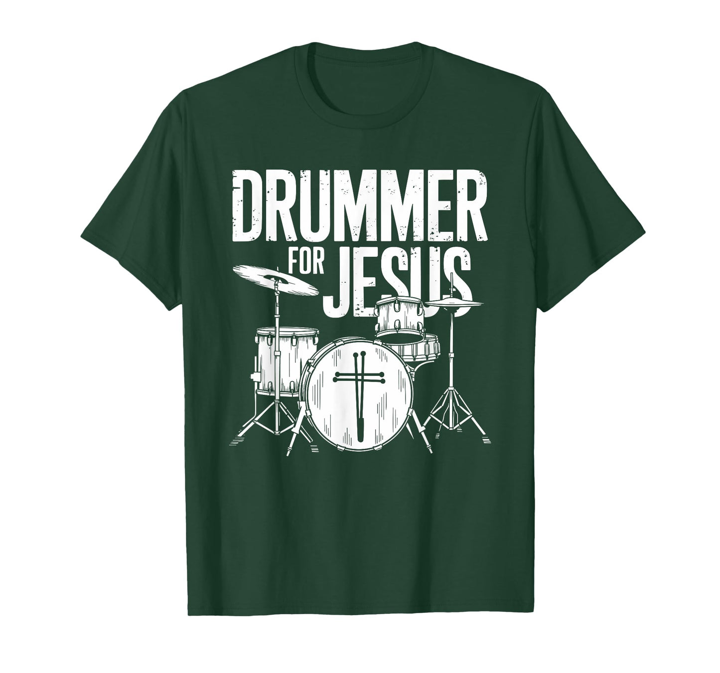 Drummer For Jesus, Drums Percussionist And Drummer Drumming T-Shirt