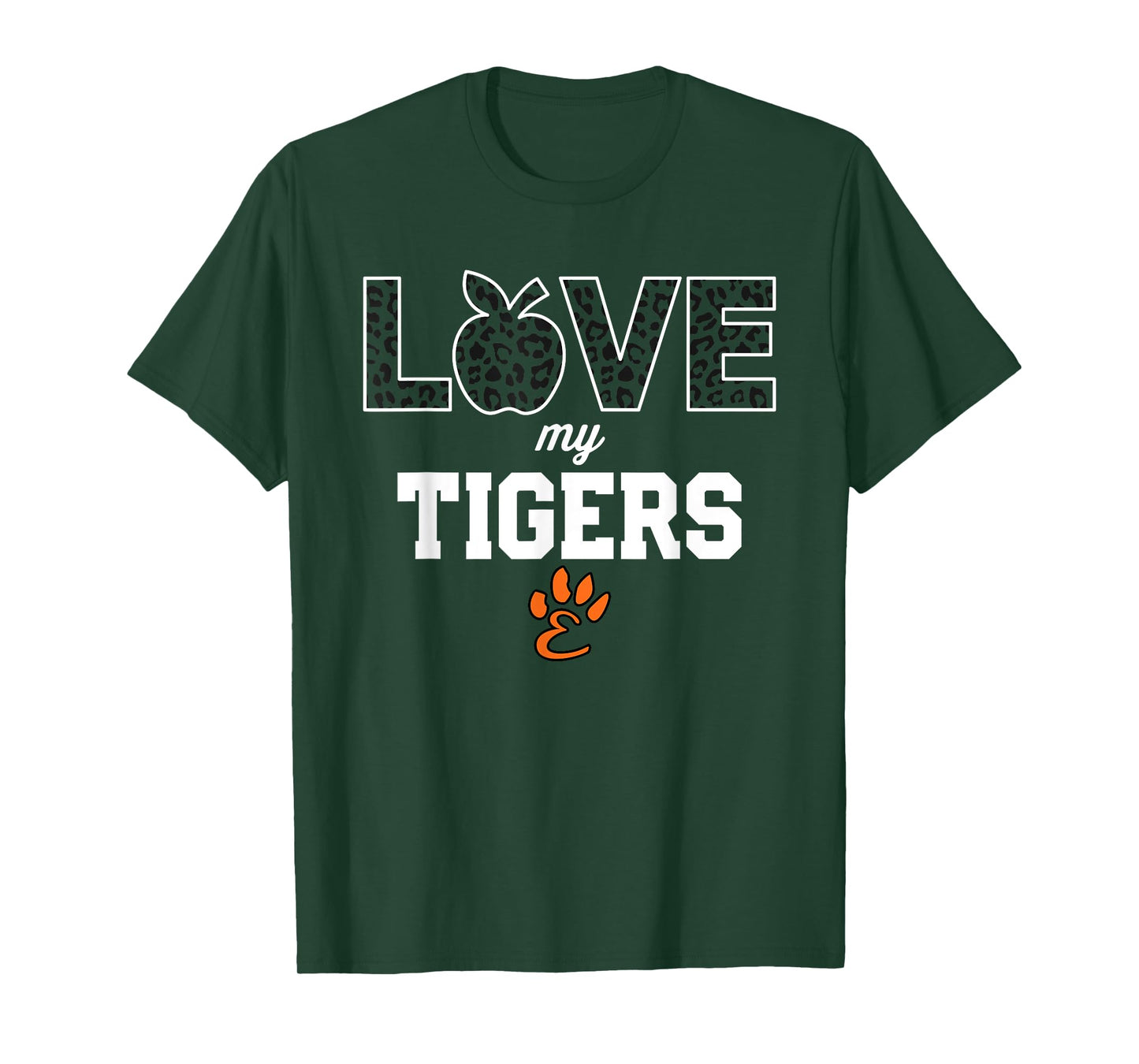 Edwardsville Tigers Logo Love My Team HS T-Shirt