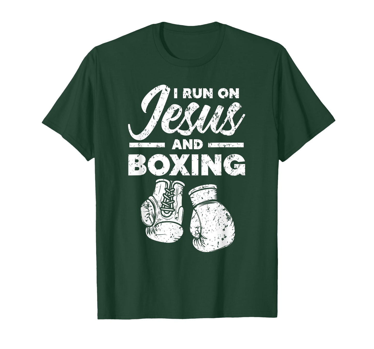 Jesus And Boxing Christian Professional Boxer Sport Knockout T-Shirt