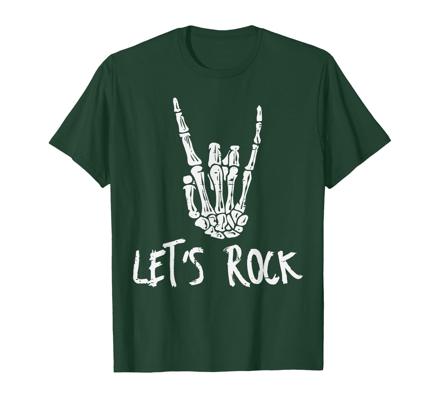 Skeleton Rocker Hand Punk Rock Music Men Boys Kids Youth T-Shirt