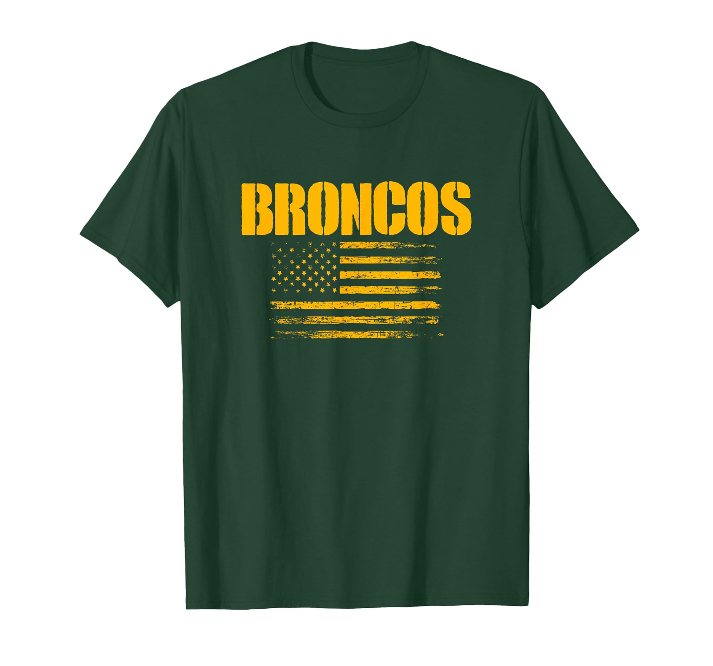 Spring Hill Broncos USA Flag Pride T-Shirt