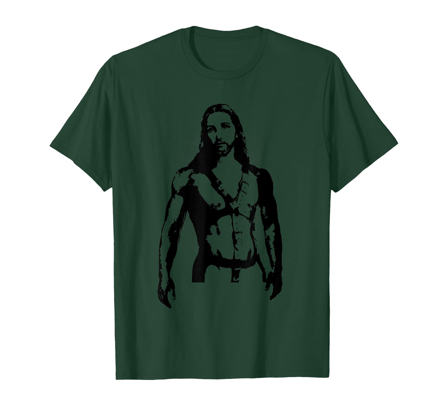 Sexy Jesus In BDSM Harness Gay Pride T-Shirt