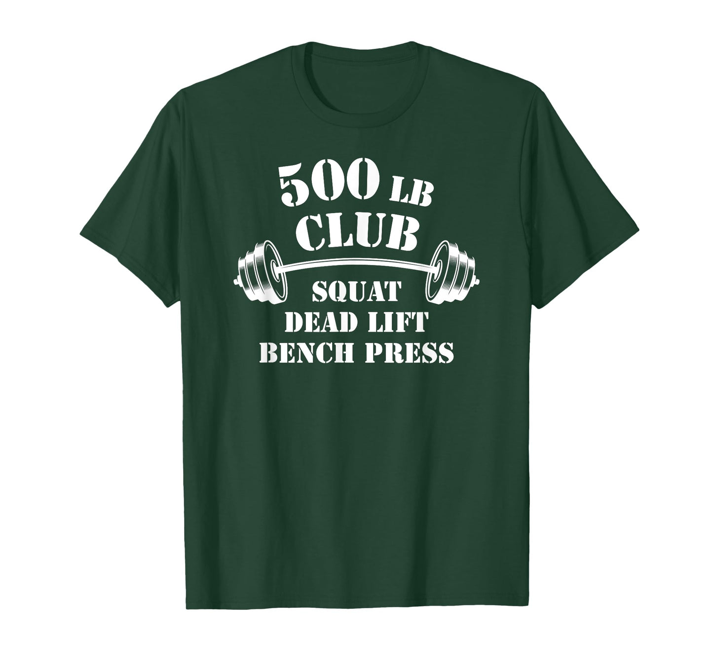 500 Lb Pound Club Gym Weightlifting Powerlift Weightlift Tee T-Shirt