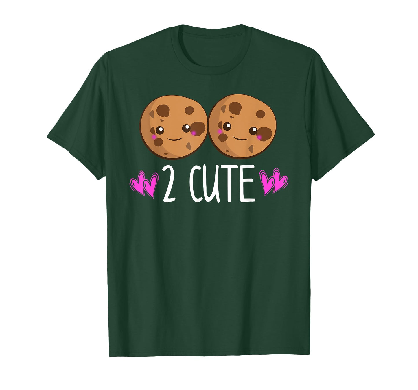 Cookies 2 CUTE Girls Kids Toddler Twins Women Kawaii Lover T-Shirt