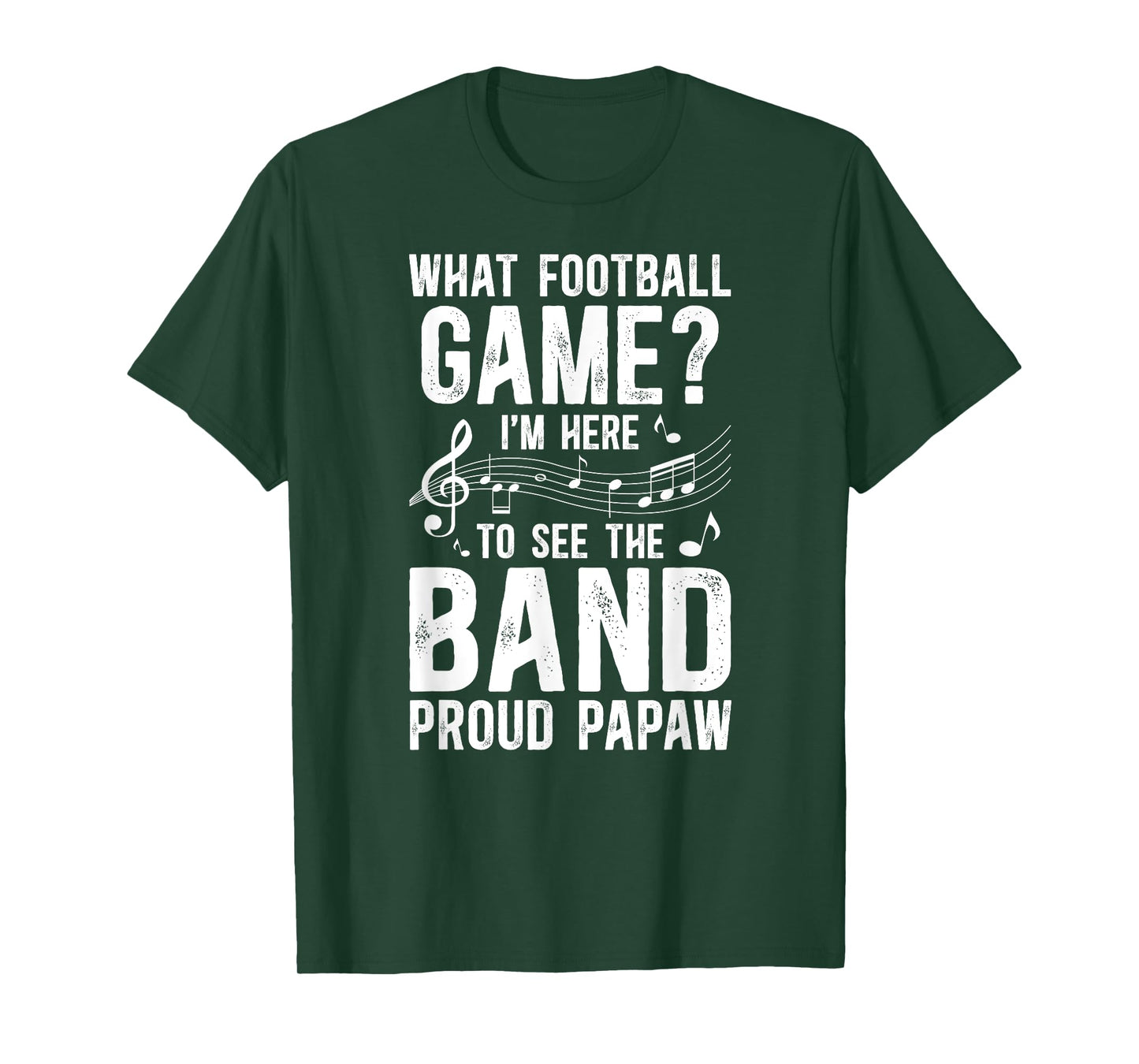Proud Papaw Marching Band Papaw Grandpa T-Shirt