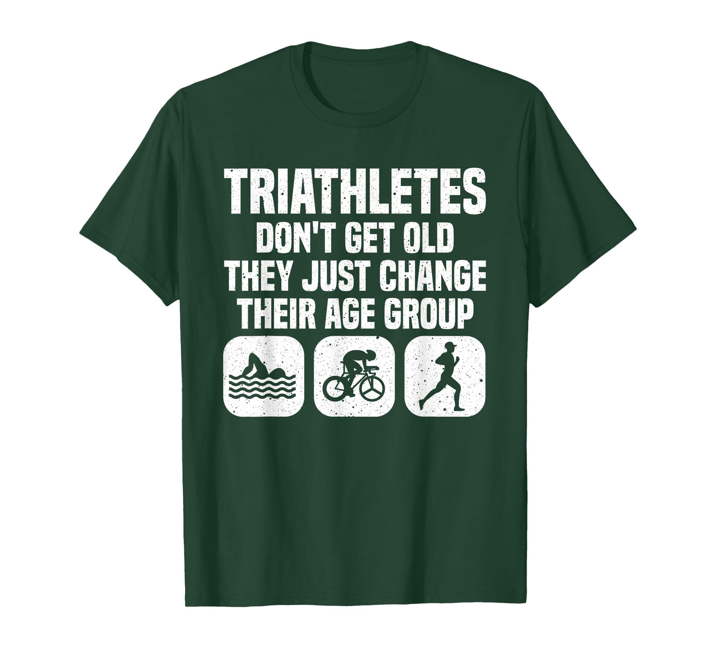 Funny Triathlon Design Men Women Triathletes Swim Bike Run T-Shirt