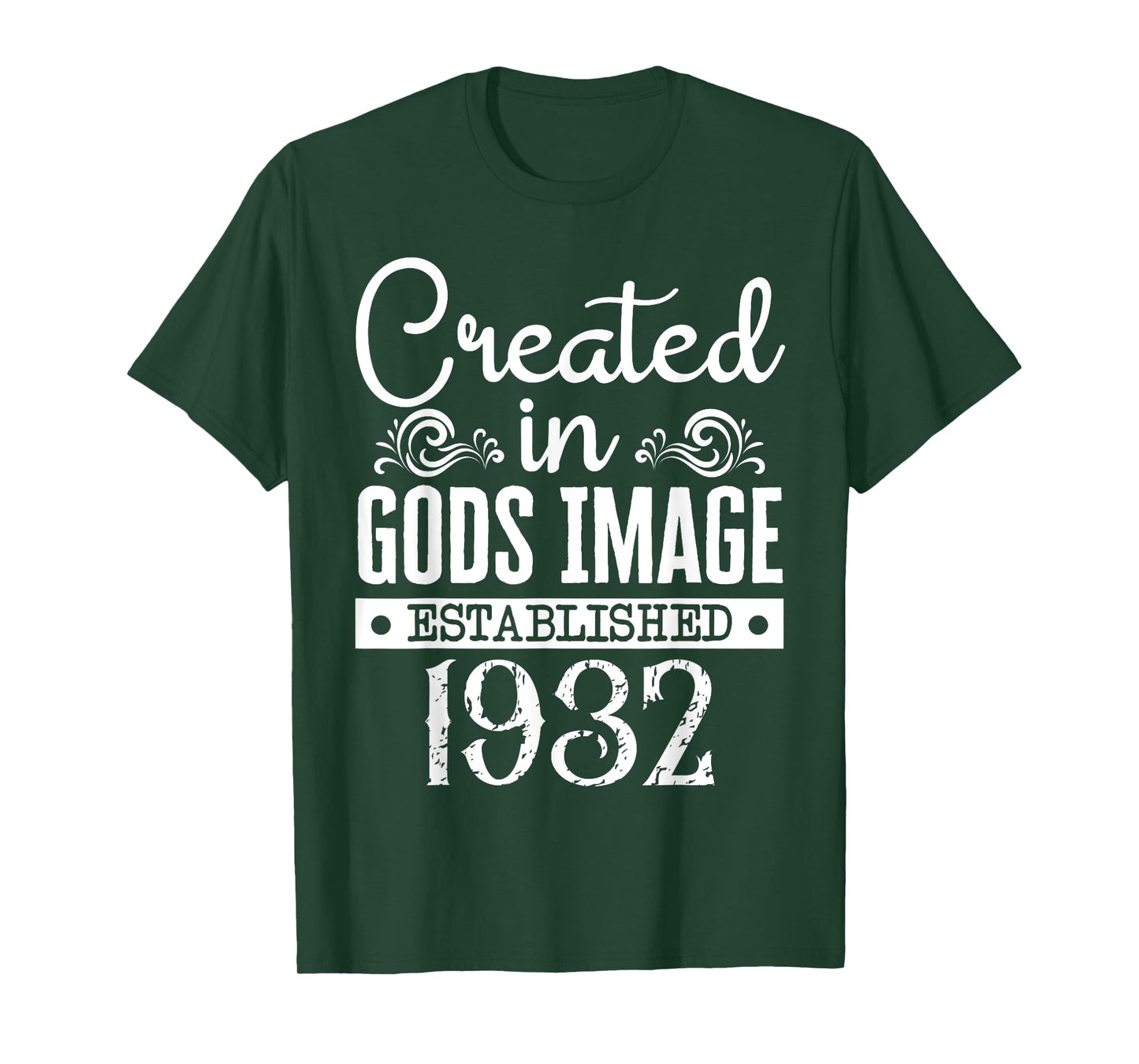 Created In Gods Image Established 1932 Religious Christian T-Shirt