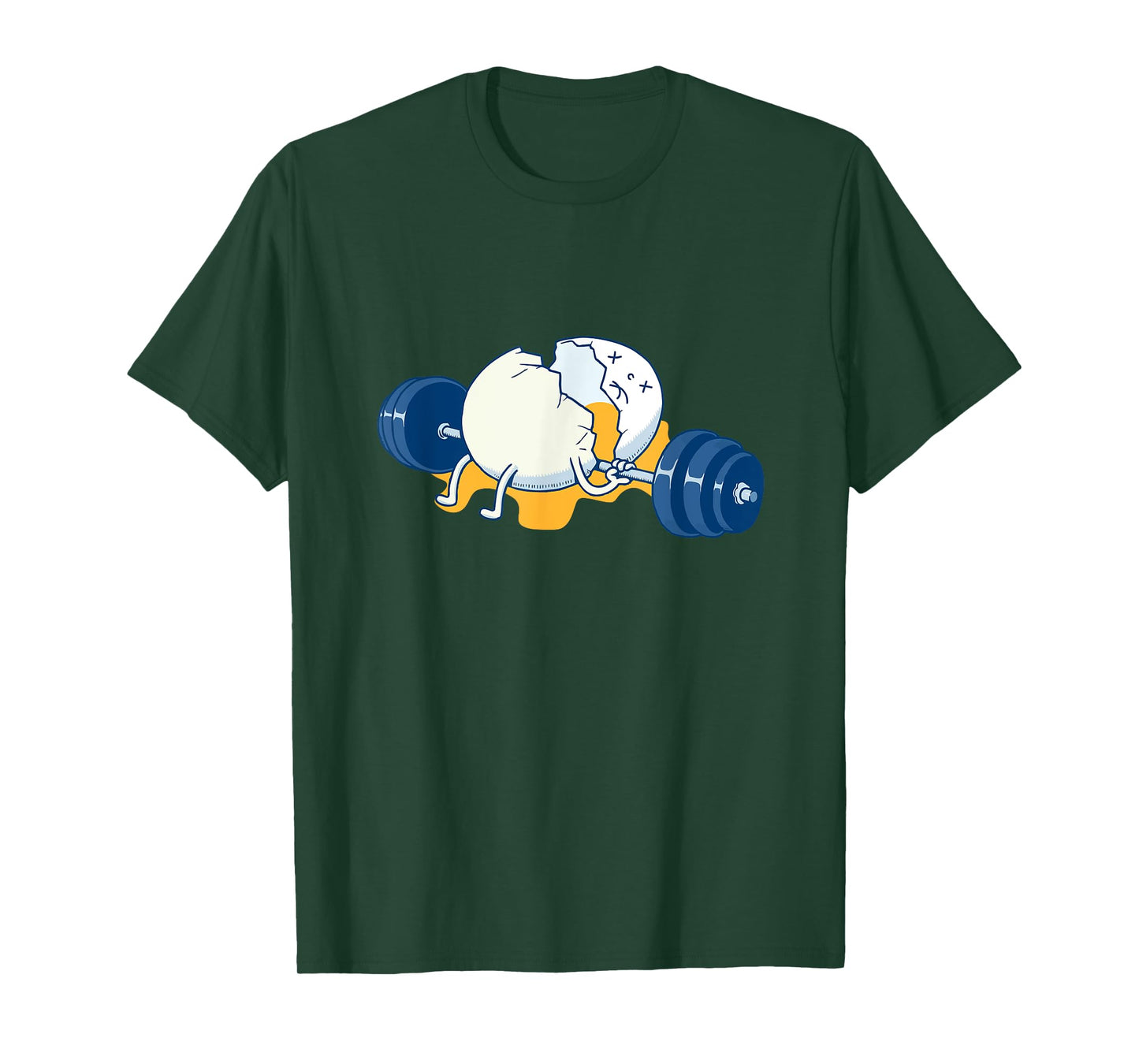 Weightlifting Accident Gym Funny Egg T-shirt T-Shirt