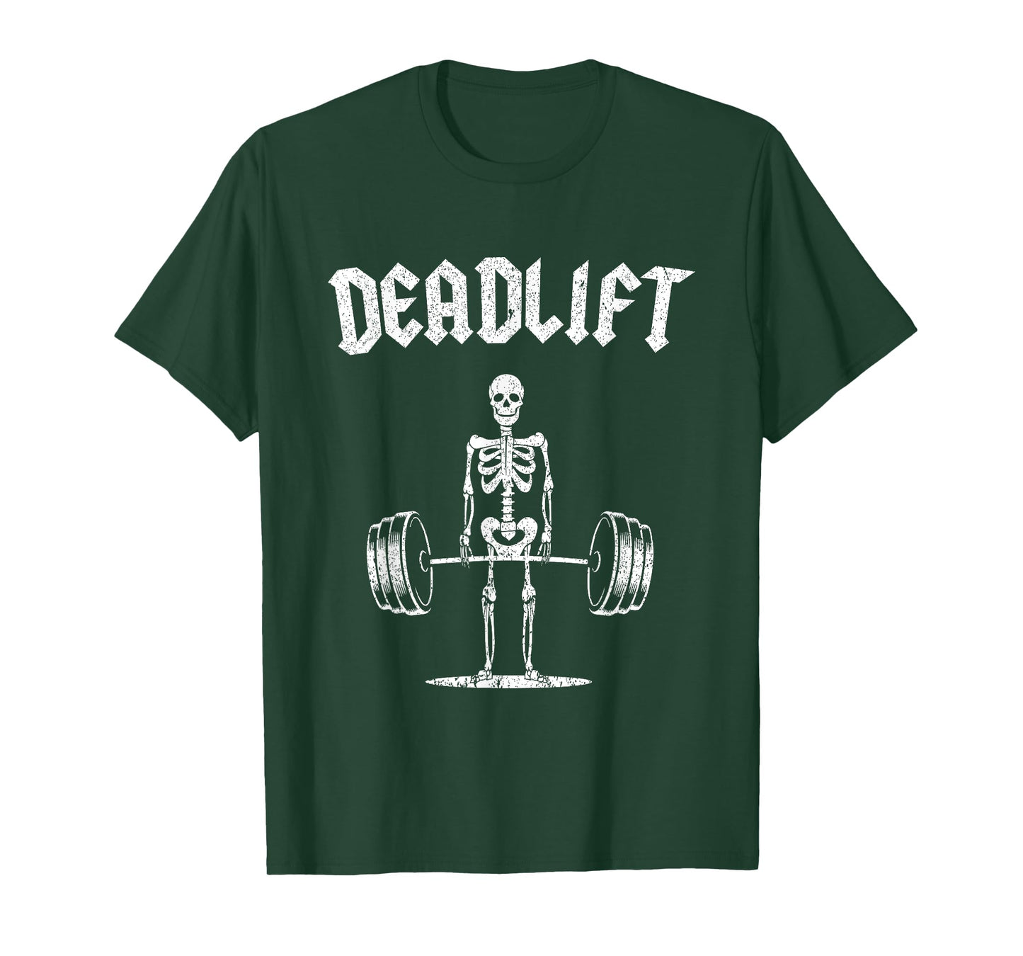 Skeleton I Dead Lift I Funny Halloween Lifting Weights T-Shirt