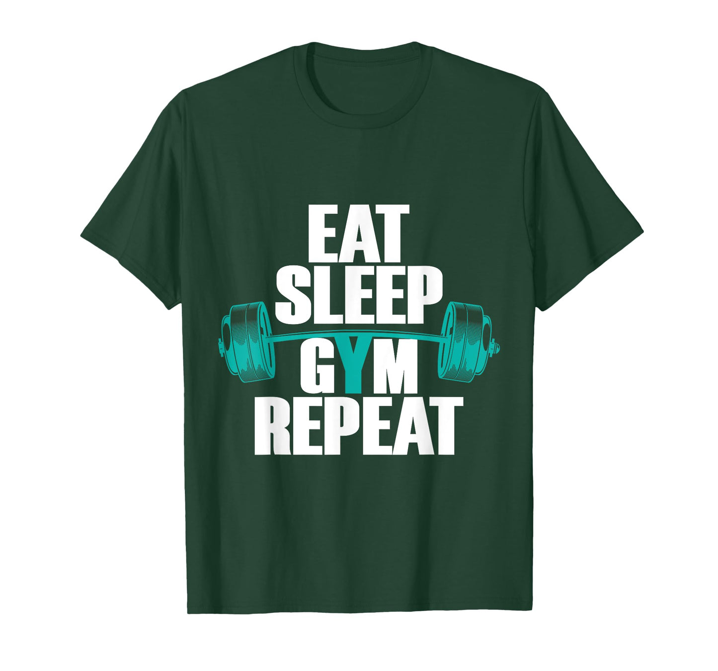 Bodybuilding funny Tee Eat Sleep Gym Repeat T-Shirt