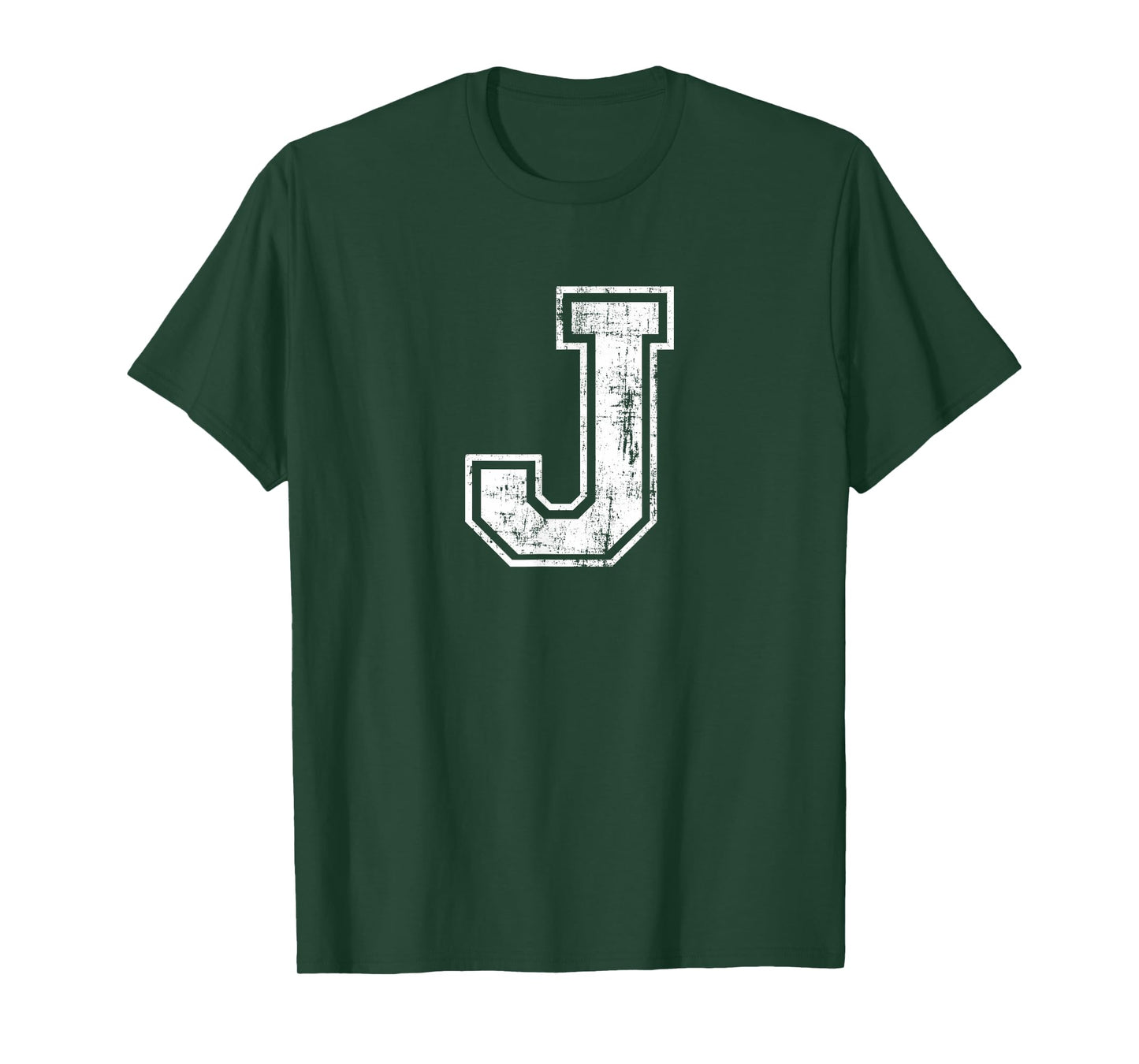 Letter J Uppercase Alphabet Initial School College Varsity T-Shirt