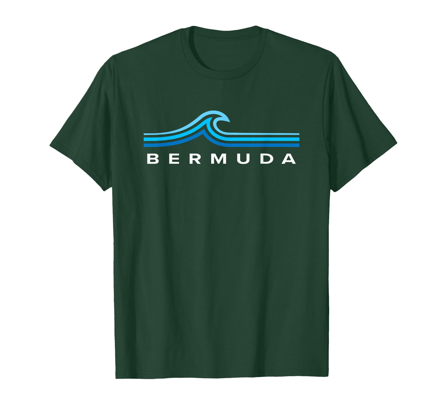 Bermuda Waves Vintage Mens Womens Girls Boys Souvenir T-Shirt