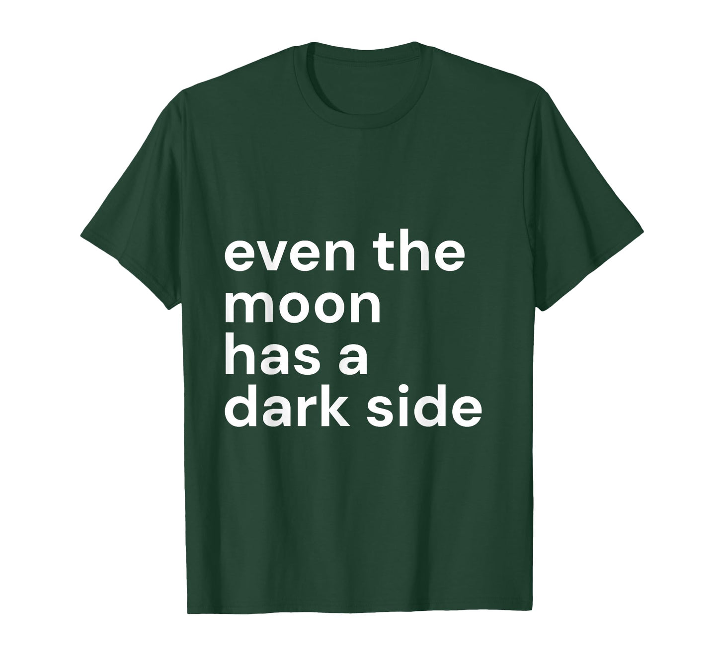 Even The Moon Has a Dark Side Boho Spiritual Witch Aesthetic T-Shirt