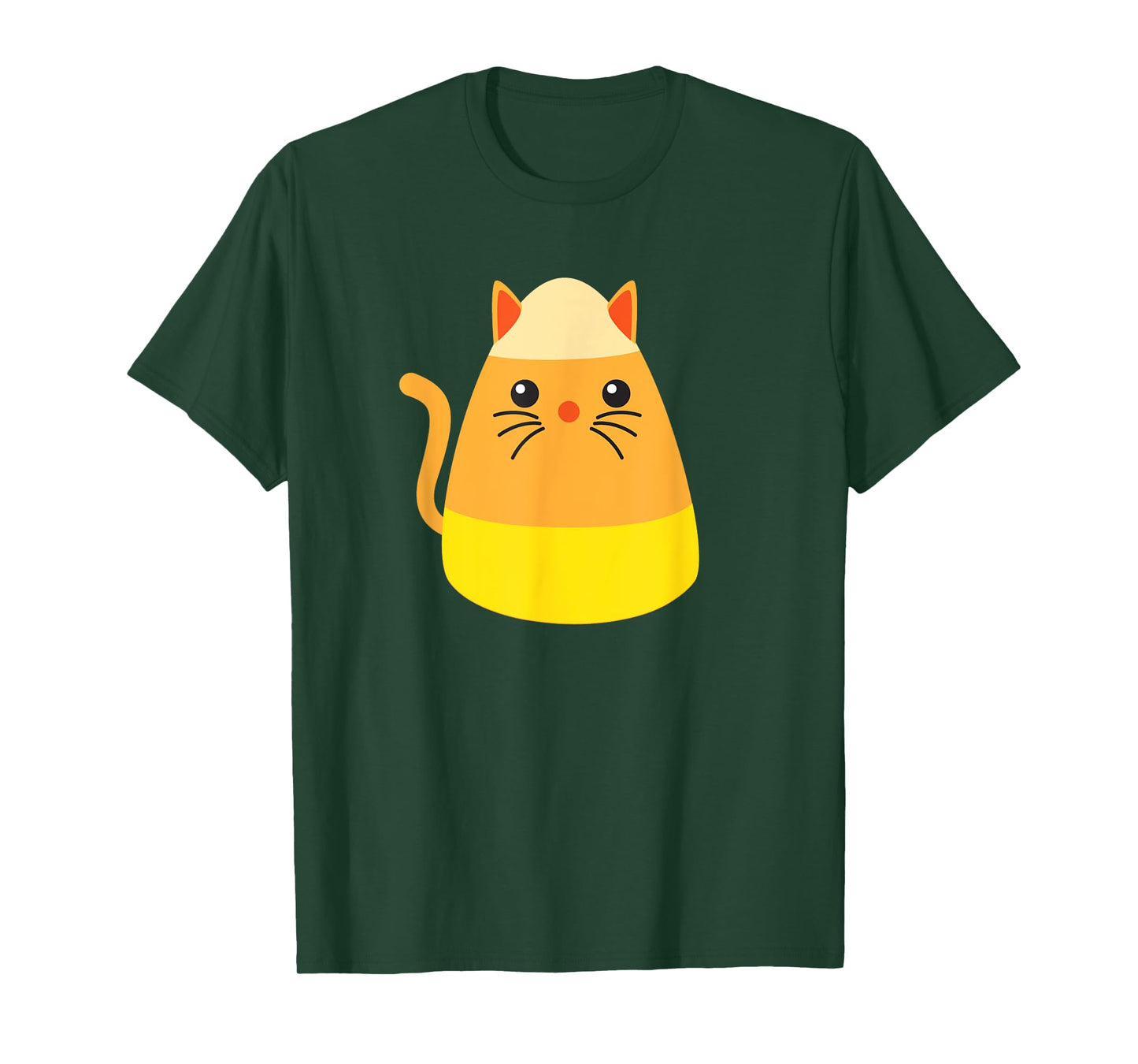 Candy Corn Cat Costume Halloween Kids Cat Candy Corn T-Shirt