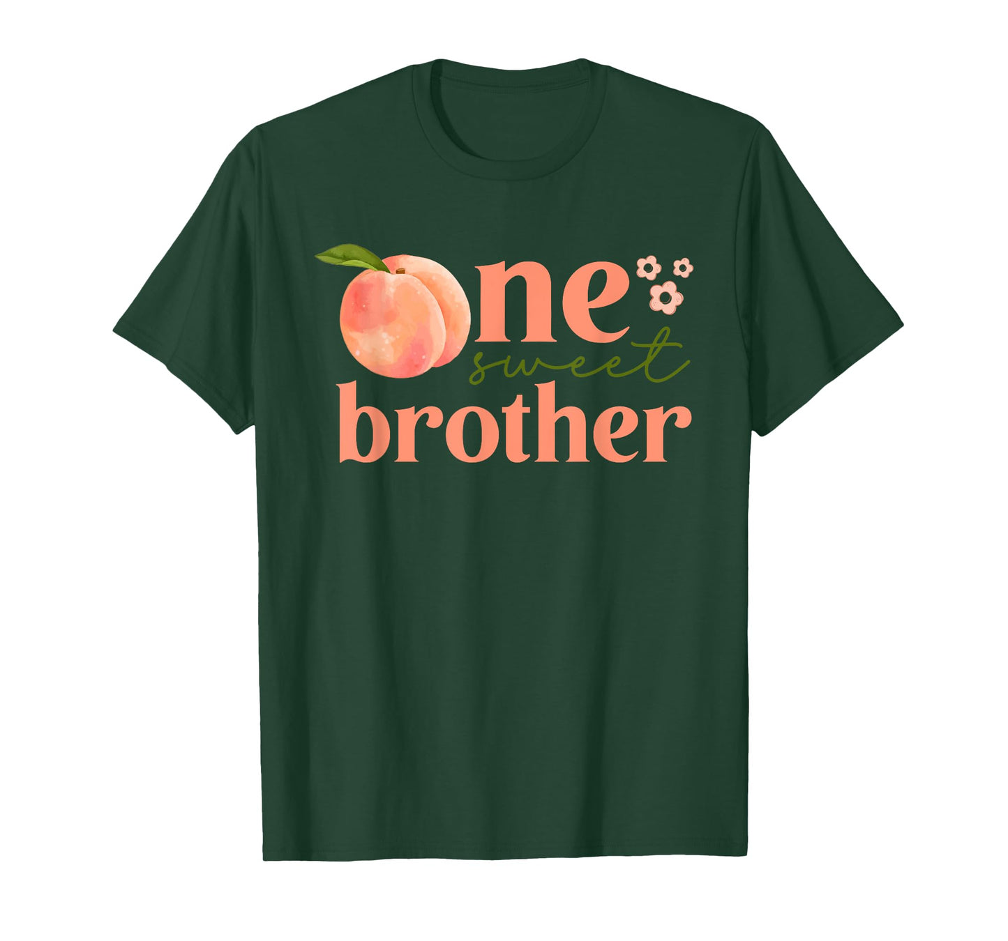 One Sweet Peach 1st Birthday Family Funny One Sweet Brother T-Shirt