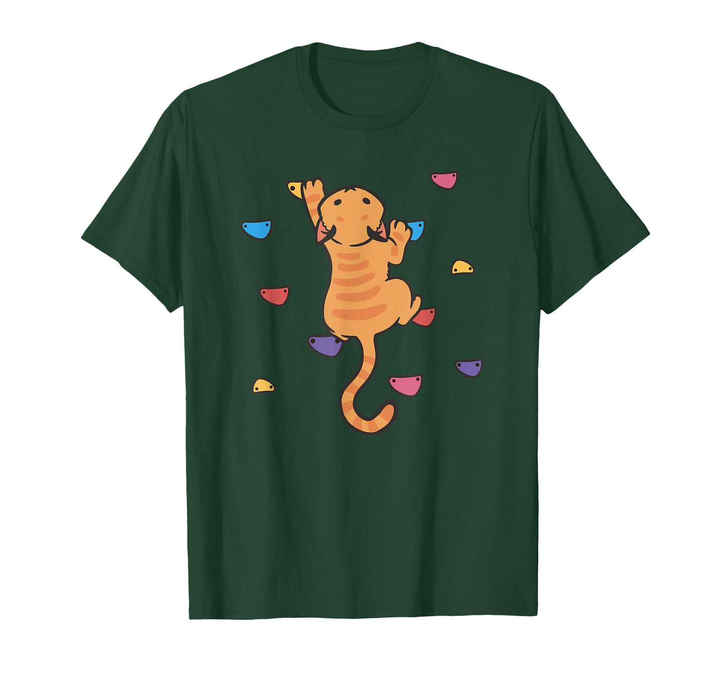 Funny Cat Climber Rock Climbing Cute Bouldering Kitten Pet T-Shirt