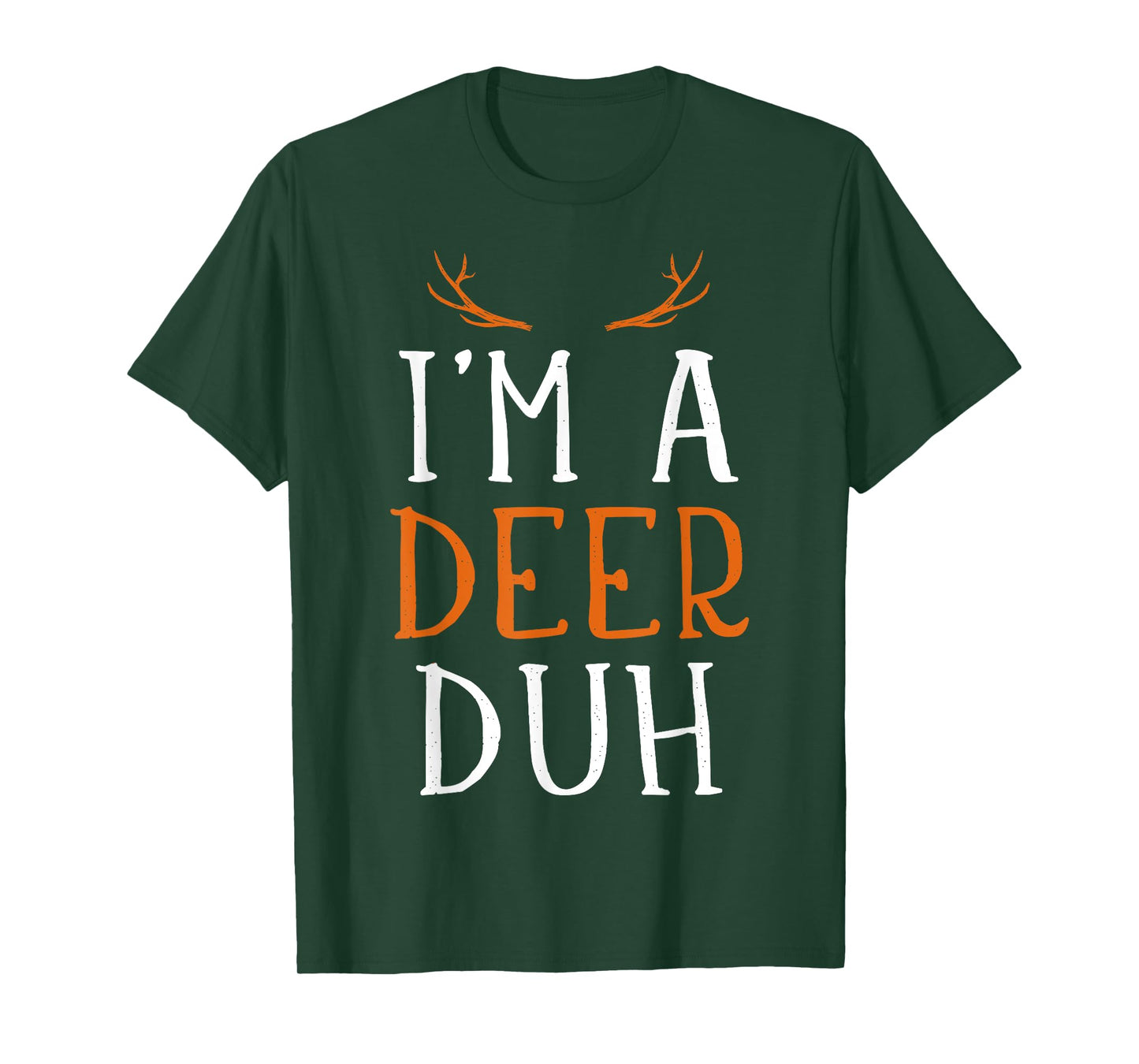 Funny lazy easy Im a deer costume for DIY halloween party T-Shirt
