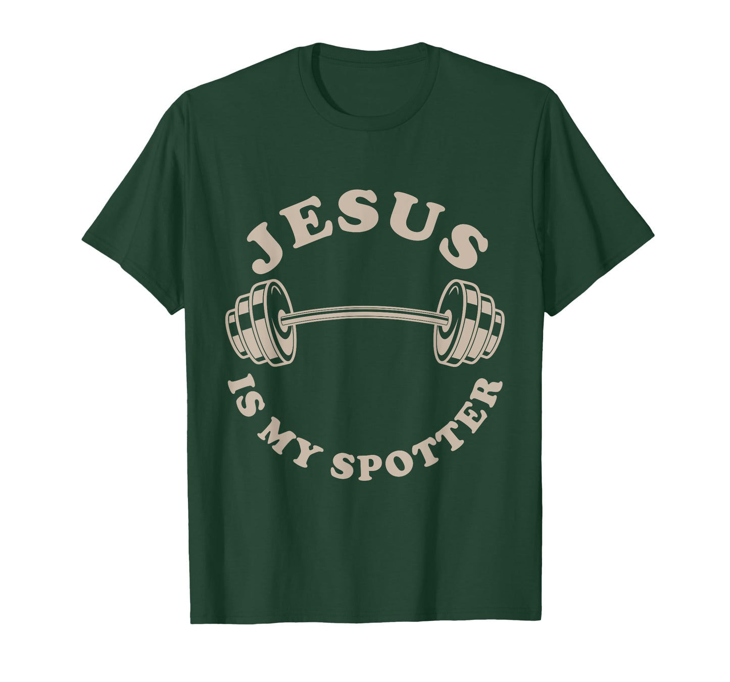 Jesus Is My Spotter Christian Workout God Fitness Lover T-Shirt