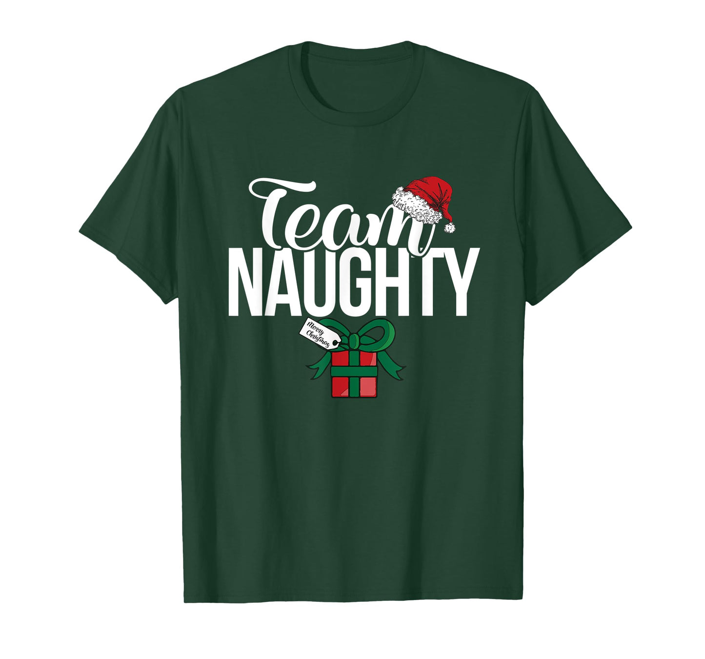 Team Naughty Couple Matching Team Nice T-Shirt