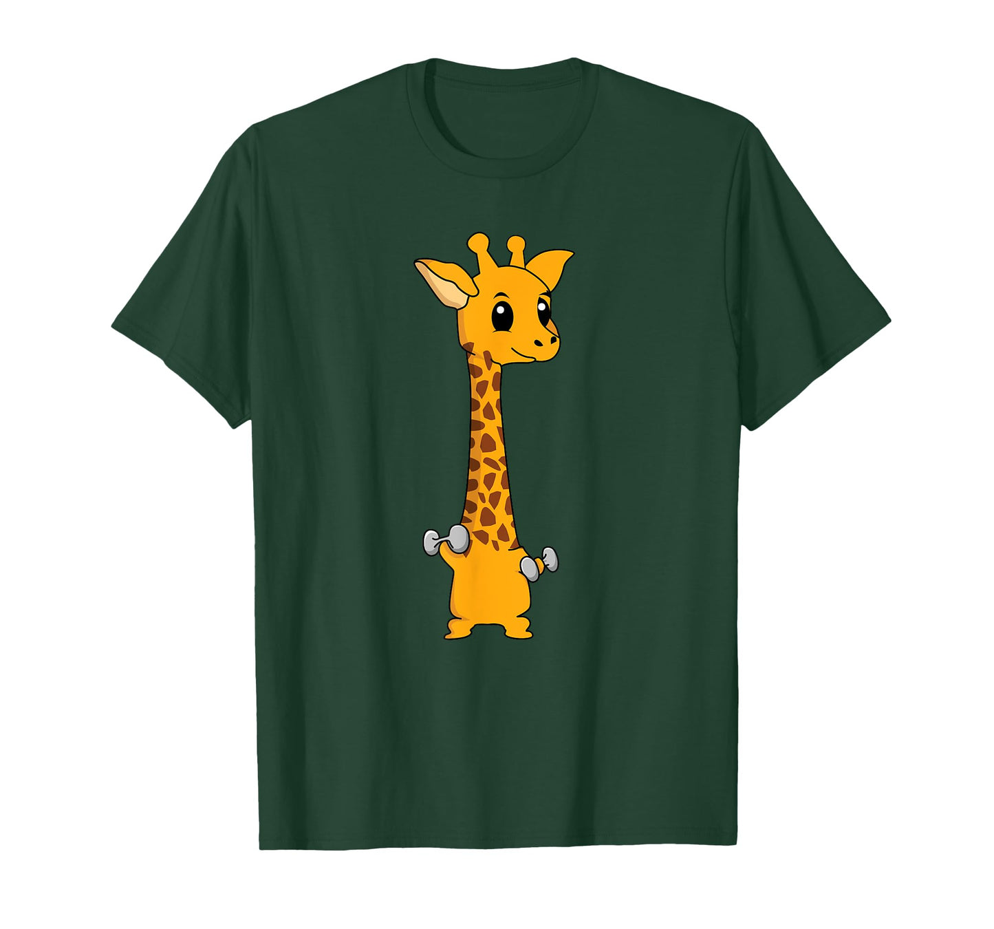 Funny Giraffe Camelopard Lifting Gym Motivation T-Shirt