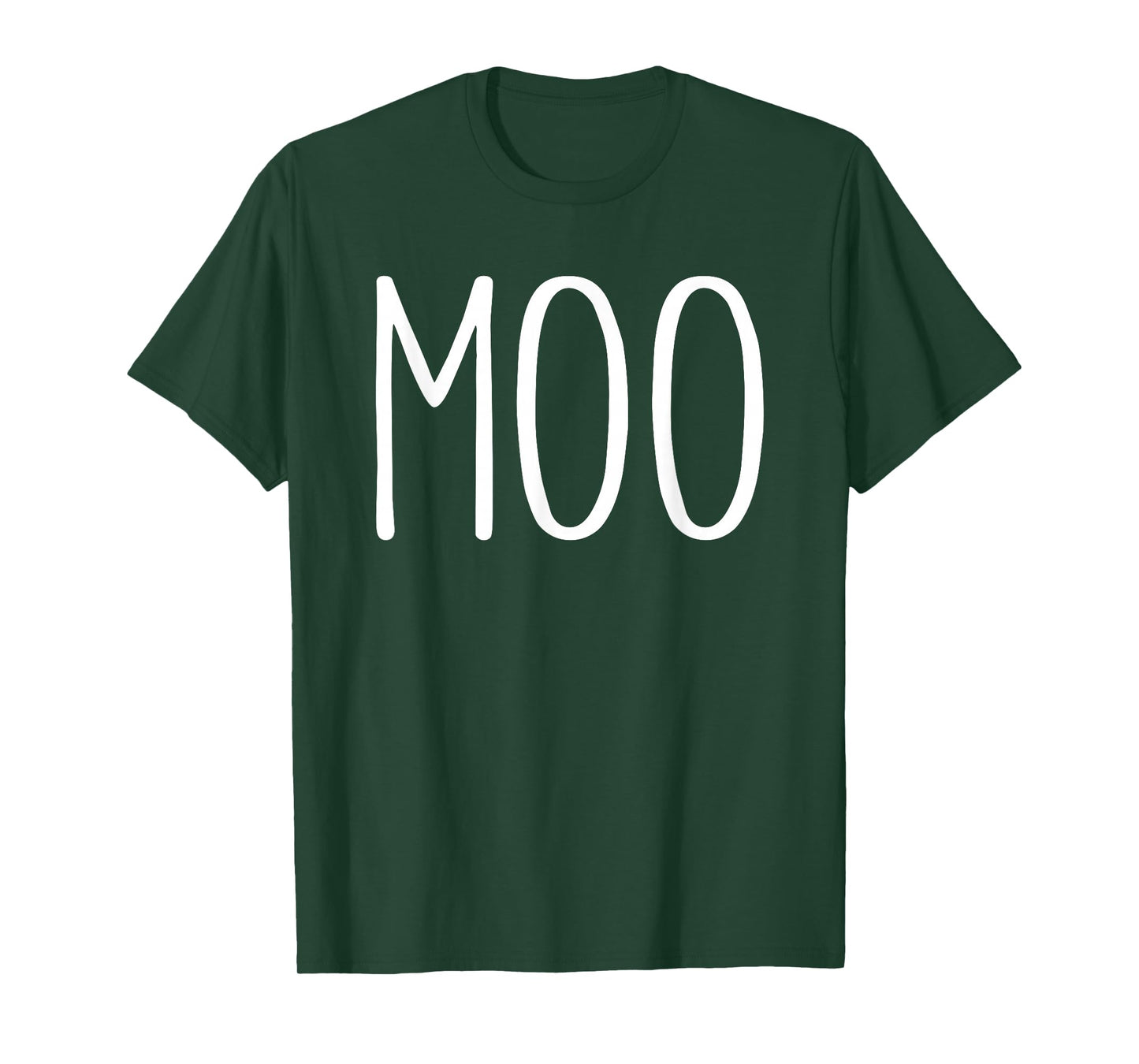 Moo Shirt Funny Adult Men Women Cow Goes Moo Costume T-Shirt