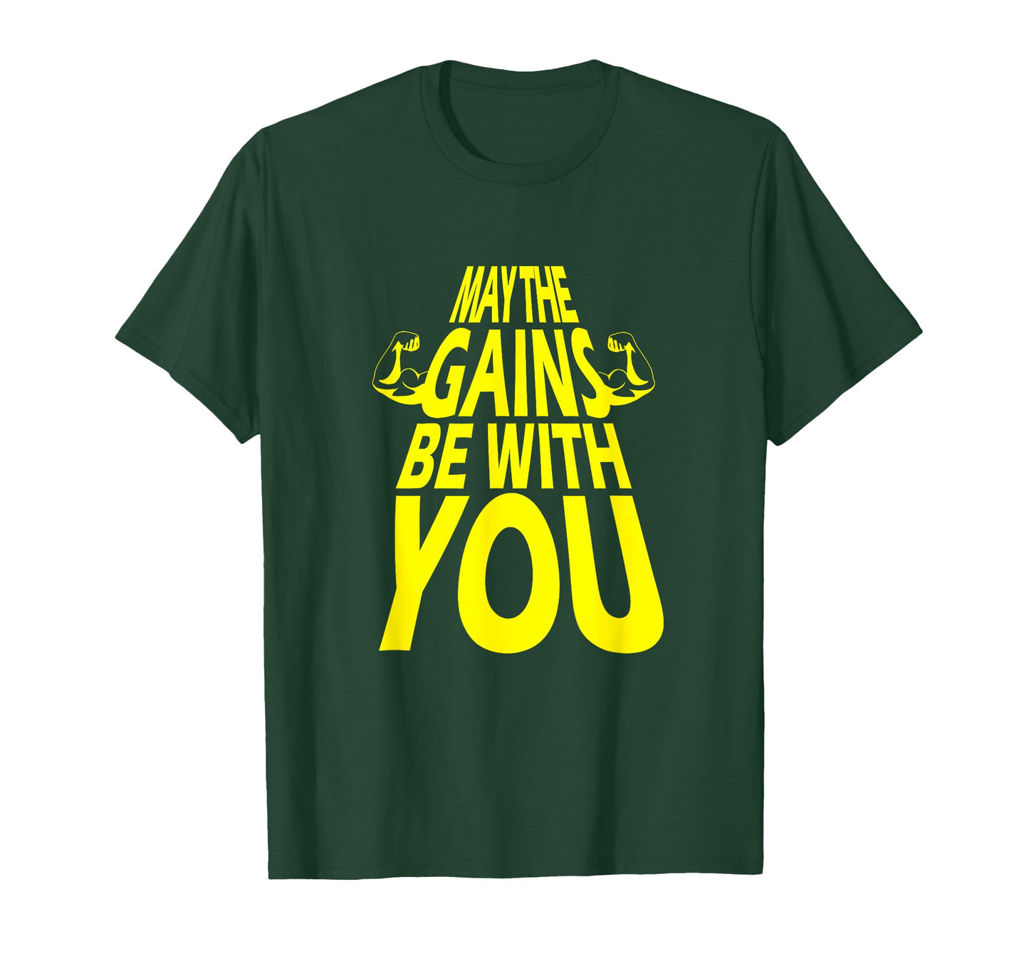 Funny May the Gains be with You Bicep T-Shirt T-Shirt