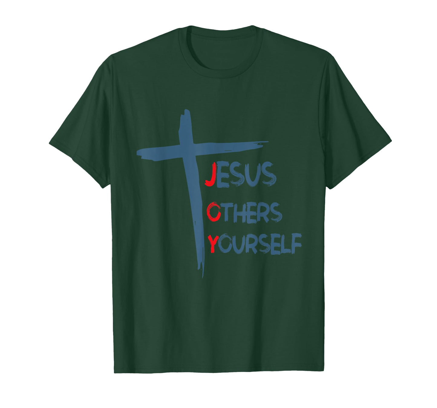 JOY Jesus Others Yourself Christian Cross T-Shirt