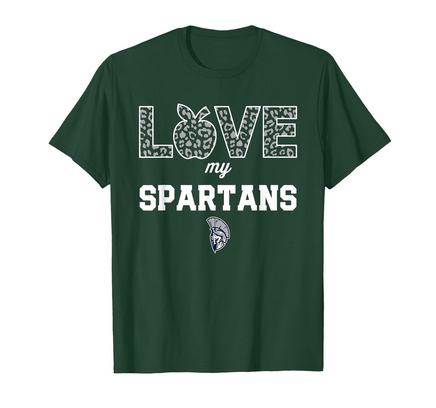West Hall Spartans Logo Love My Team HS T-Shirt