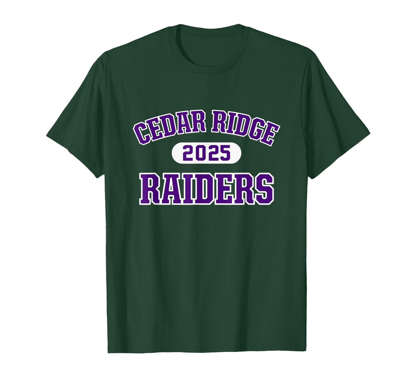 Cedar Ridge Raiders High School Arch 2025 T-Shirt