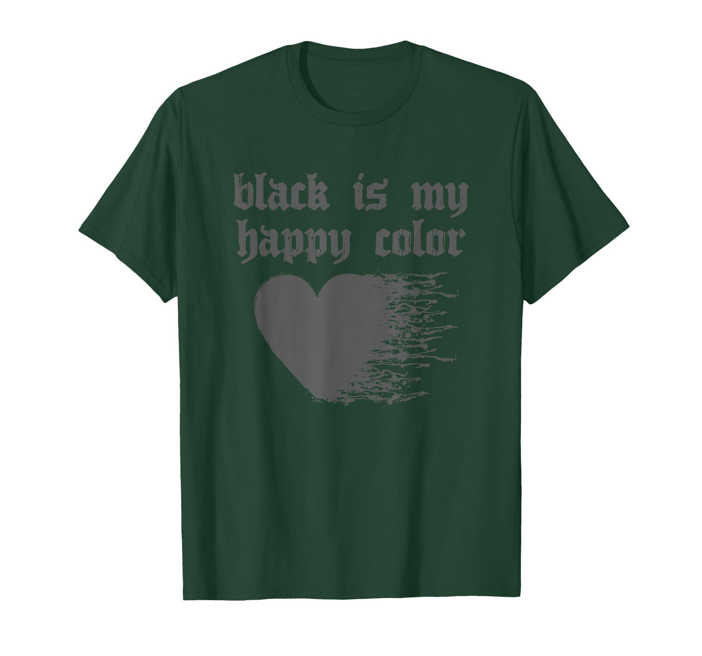 Soft Grunge Aesthetic - Black Is My Happy Color T-Shirt